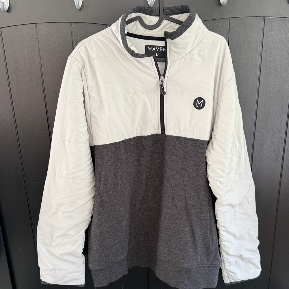 Men's Gray and White Performance Jacket